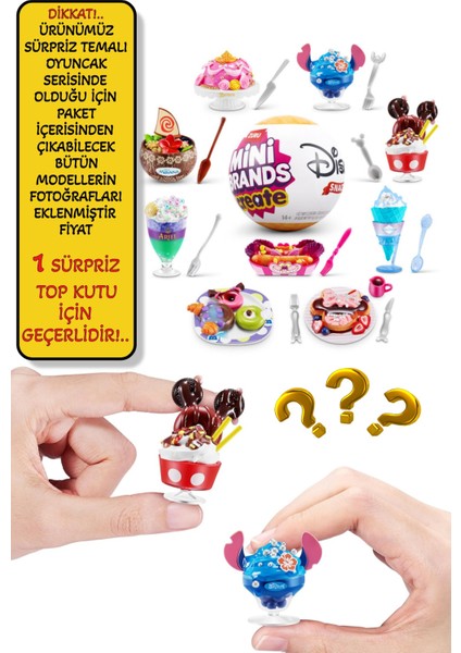 Mini Brands Create Snacks Sürpriz Disney Temalı Koleksiyonluk Mini Atıştırmalıklar Yapma Seti 1 Adet