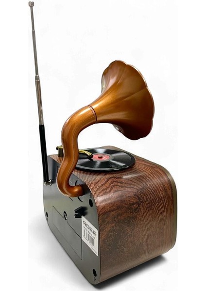 SP-428 Usb-Sd-Fm-Bluetooth Destekli Şarjlı Nostaljik Retro Radyo - Gri fırsatları