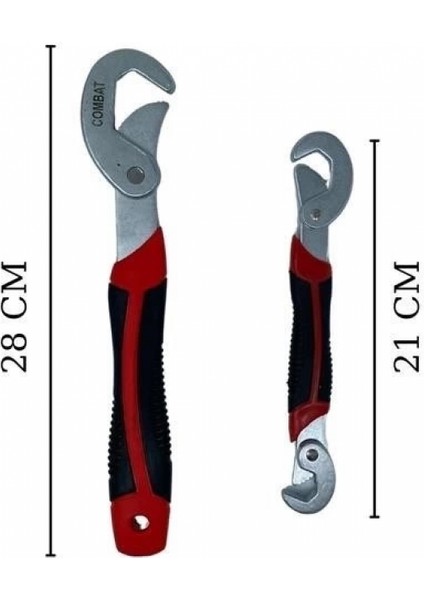 Çok Fonksiyonlu Ergonomik Ayarlanabilir Büyük Küçük Akıllı Pense Anahtar 2li Set fırsatları