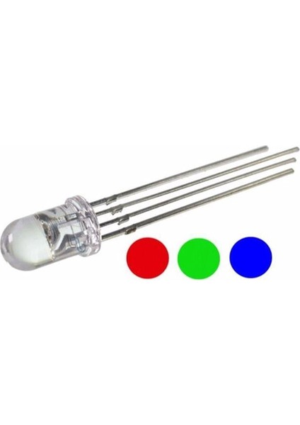 1592-5MM Rgb LED 4 Pin Ortak Katot