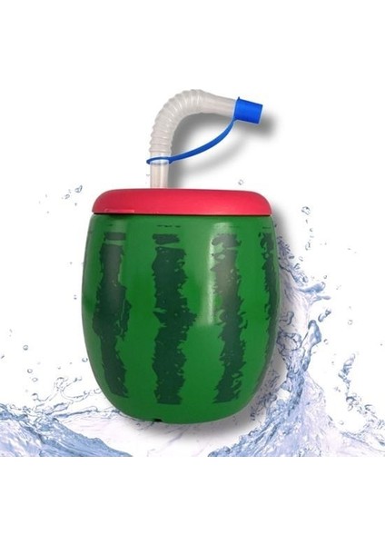 Karpuz Kendiliğinden Pipetli 900 ml Suluk, Matara