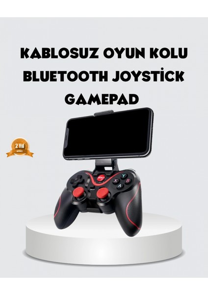 Bluetooth Gamepad Kablosuz Oyun Kumandası Tek Cihaz Destekli