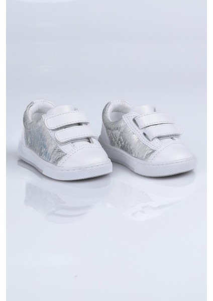 2000 Hakiki Deri Ilk Adım Spor Ayakkabı Beyaz-Gümüş - 19 modelleri