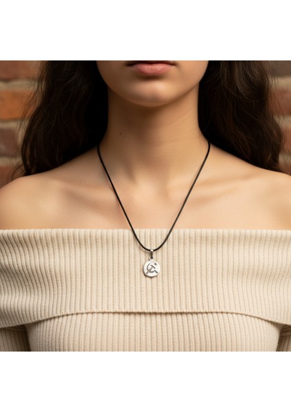 Minimal Orak Çekiç Gümüş Kaplama Kolye Ucu fırsatları