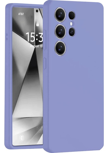 S25 Kılıf Nano Içi Kadife Silikon - Lila