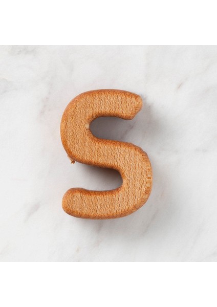 Hobi Baby Organik Ahşap Harf - S