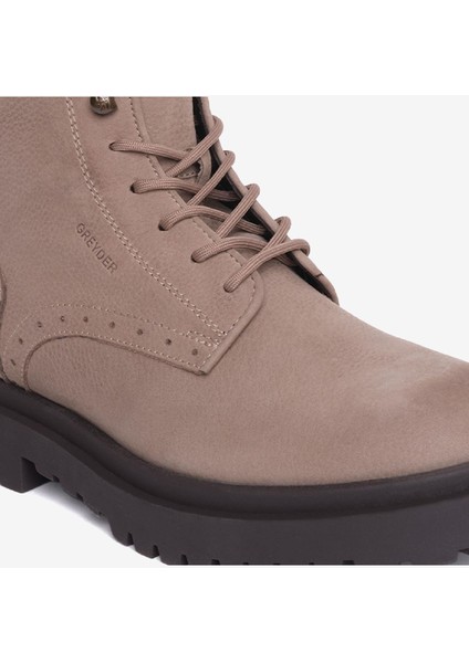 Erkek Koyu Vizon Hakiki Deri Klasik Bot 4K1UB16290