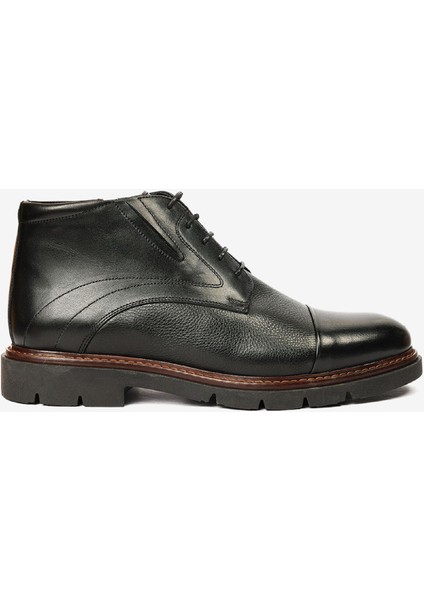 Erkek Siyah Hakiki Deri Klasik Bot 4K1KB64627