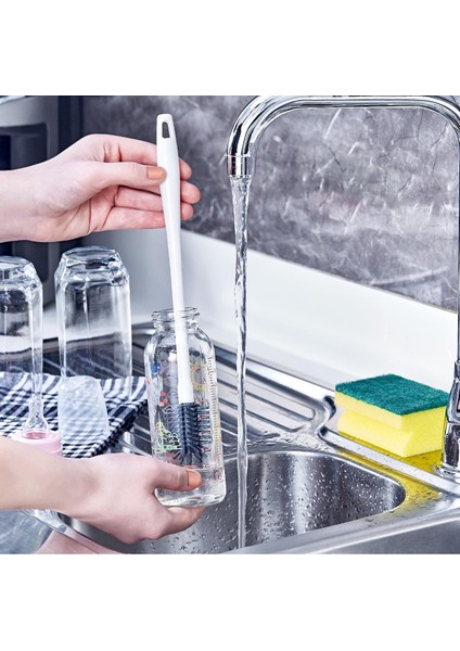 Esnek Musluk Lavabo Matı Su Tutucu + Silikon Biberon ve Şişe Temizleme Fırçası - 2li Set X0L3E7 fırsatları