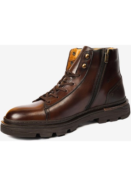 Erkek Kahverengi Hakiki Deri Günlük Bot 4K1UB64615