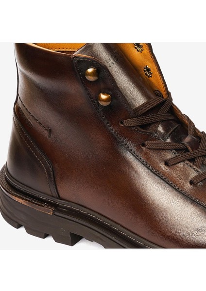Erkek Kahverengi Hakiki Deri Günlük Bot 4K1UB64615