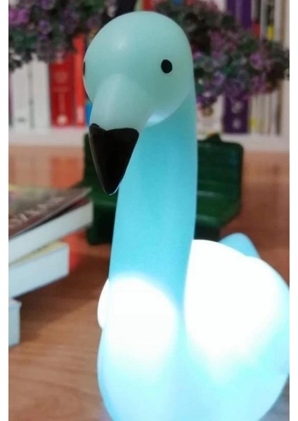 Dekoratif Işık Altında Renk Değiştiren Pilli Kuğu Gece Lambası modelleri