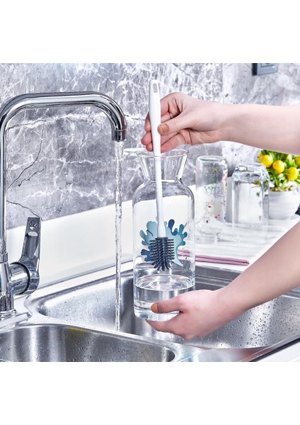 Silikon Biberon ve Şişe Temizleme Fırçası + Şişe ve Biberon Fırçası - 2li Set Q0Y0F4 modelleri
