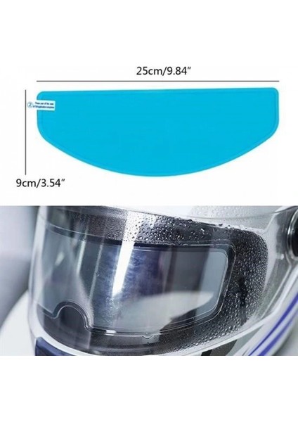 Buğu Önleyici Motosiklet Kaskı Vizörü Su Geçirmez Dayanıklı Çizik Koruma Lens Filmi fırsatları