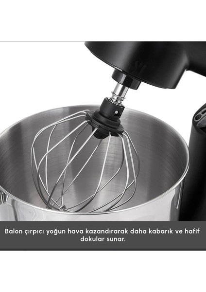 Döküm Gövdeli 6,2 Litre Çelik Hazneli 1800W Hamur Yoğurma ve Kıyma-Sucuk Yapma Çok Fonksiyonlu Mutfak Şefi fırsatları