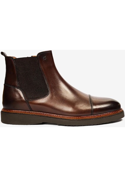 Erkek Kahverengi Hakiki Deri Klasik Bot 4K1KB64626