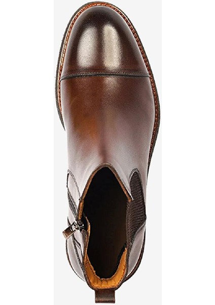 Erkek Kahverengi Hakiki Deri Klasik Bot 4K1KB64626