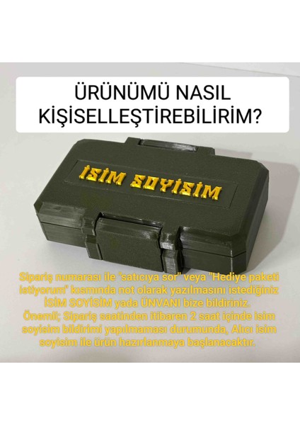 Askeri Silah Sandığı ve Mini Gold Glock Tabanca Anahtarlık Seti! Hediyelik, Kişiye Özel! indirimleri