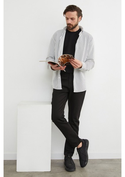 Fermuarlı Slim Fit Jean