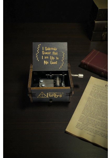 Harry Potter Ahşap Çevirmeli Müzik Kutusu Dekoratif Hediyelik Eşya fiyatları