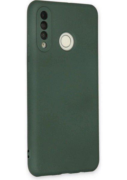Huawei P30 Lite Kılıf Nano Içi Kadife Silikon - Koyu Yeşil fiyatları