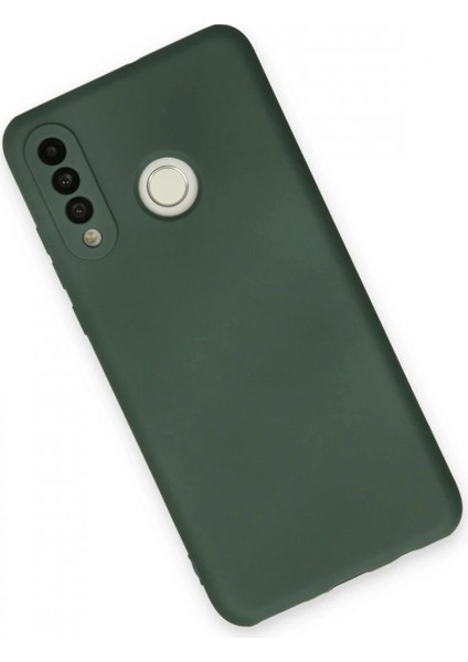 Huawei P30 Lite Kılıf Nano Içi Kadife Silikon - Koyu Yeşil modelleri