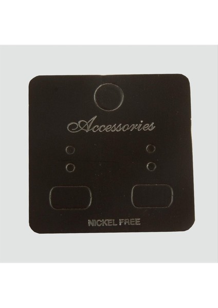 Siyah Renkli Küpe Kartı 200 Adet