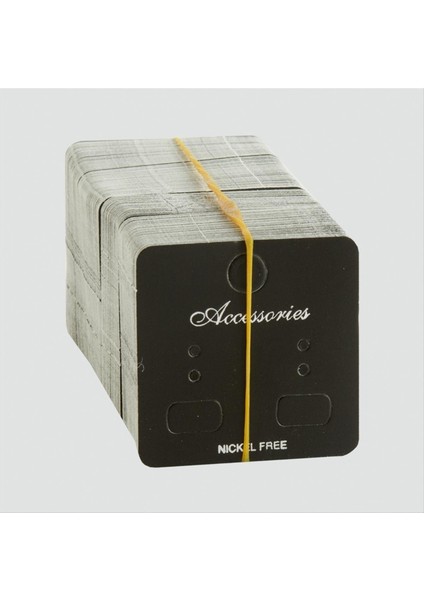 Siyah Renkli Küpe Kartı 200 Adet modelleri