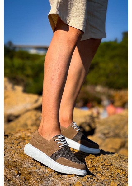 KB-042 Kuback Bağcıklı Taba Günlük Erkek Ayakkabı