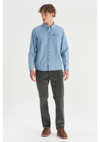 %100 Pamuk Regular Fit Tek Cepli Klasik Yaka Gömlek fiyatları