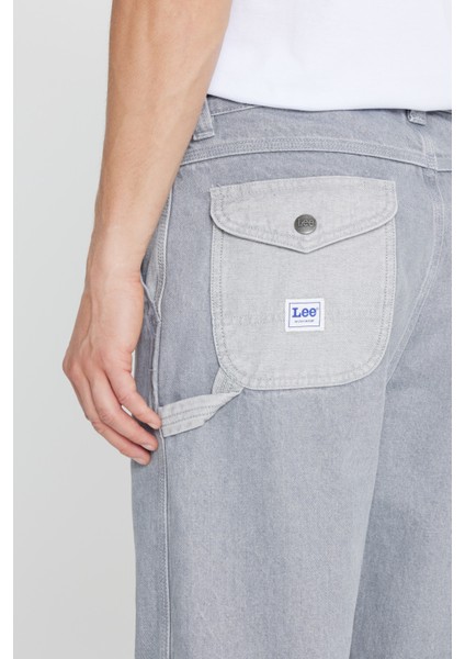 %100 Pamuk Relaxed Straight Fit Cepli Jean Kot Denim Pantolon indirimleri