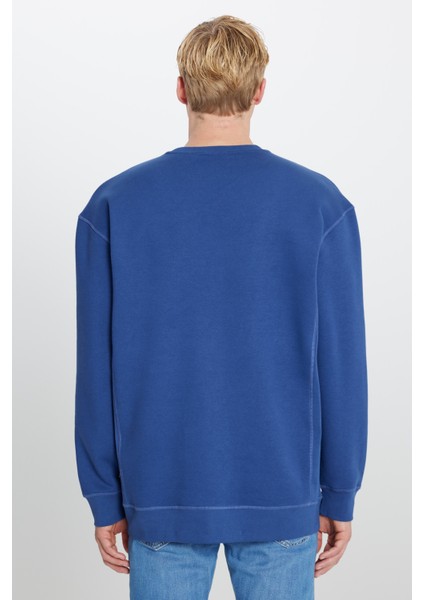 Pamuklu Içi Polarlı Regular Fit Normal Kesim Bisiklet Yaka Baskılı Sweatshirt indirimleri