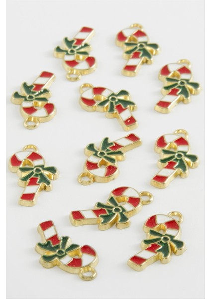 Yılbaşı Şekeri Mineli Kolye Ucu 1 Adet