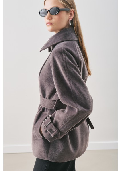 Premıum Kaşe Geniş Kaban Antrasit indirimleri