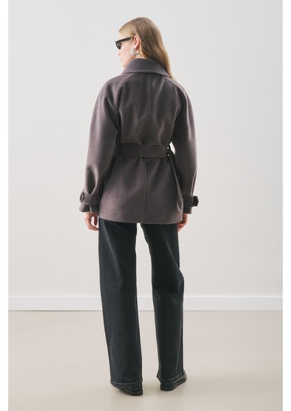 Premıum Kaşe Geniş Kaban Antrasit