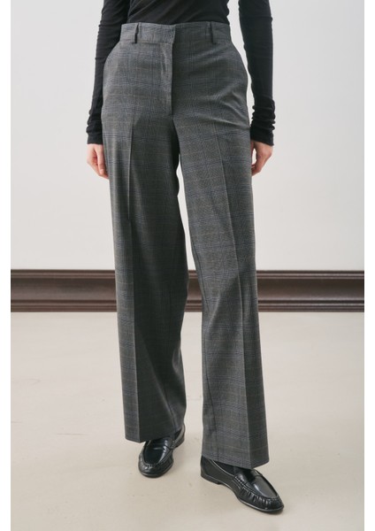 Klasik Ekose Pantolon Gri Ekose fiyatları