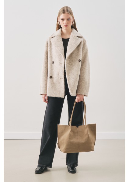 Boucle Kruvaze Kaban Vizon modelleri