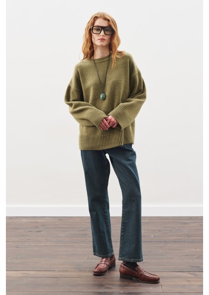 Straıght Ankle Jean Pantolon Gri Mavi fiyatları