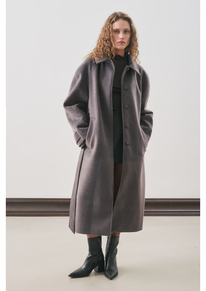 Premıum Kaşe Uzun Kaban Antrasit modelleri