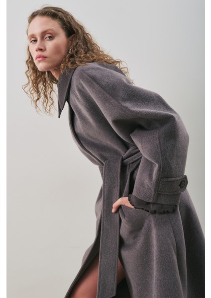 Premıum Kaşe Uzun Kaban Antrasit fırsatları