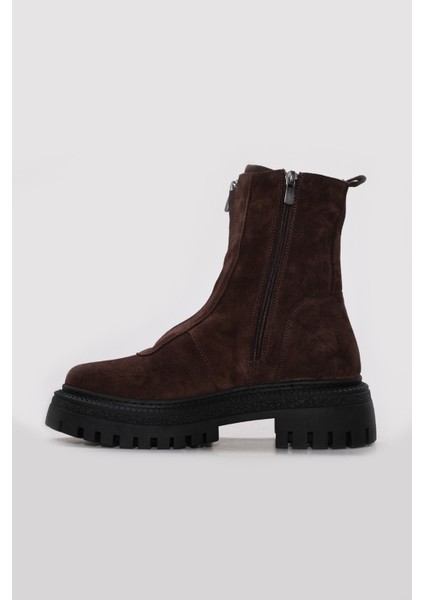 Hakiki Deri Kürklü Kadın Klasik Bot 657KZA2511 fiyatları