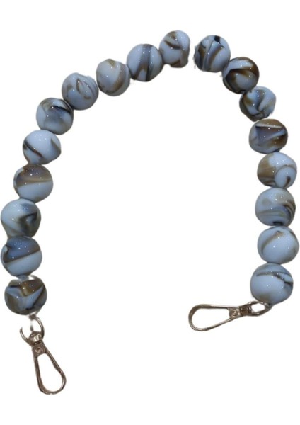 Çanta Askısı 40 cm Akrilik Yuvarlak Beyaz