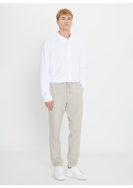 Bağlamalı Bel Normal Paça Slim Fit Vizon Erkek Pantolon ACE001252272_VIZ modelleri