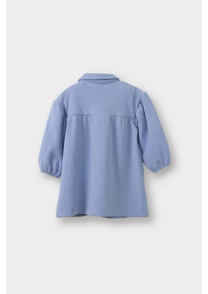 Kız Bebek Gömlek Yaka Uzun Kollu Elbise G5017A525WN modelleri