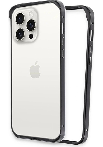 iPhone 15 Pro Max Land Bumper Koruma Kapak - Siyah