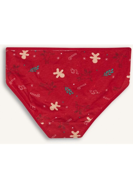 Kız Çocuk Yılbaşı Temalı Penye Slip Külot G4005A825WN modelleri