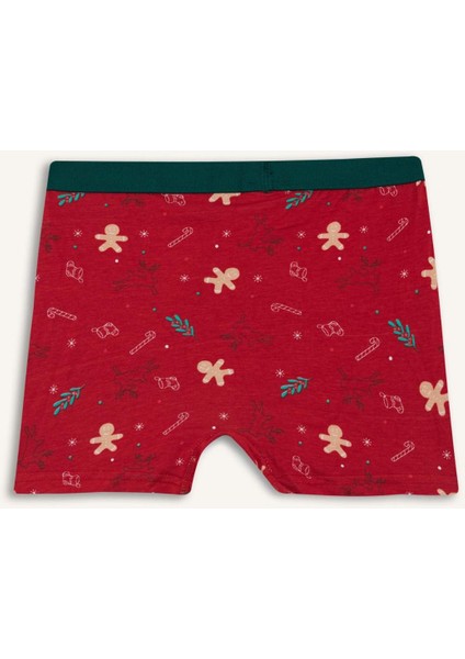 Erkek Çocuk Yılbaşı Temalı Penye BOXER G4004A825WN modelleri