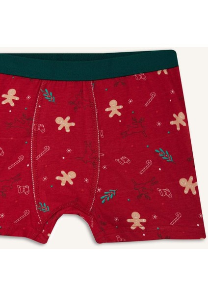 Erkek Çocuk Yılbaşı Temalı Penye BOXER G4004A825WN fırsatları
