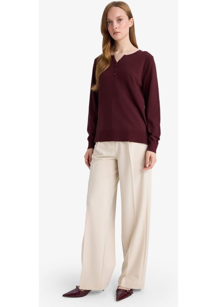 Regular Fit V Yaka Kazak E9145AX25AU fiyatları