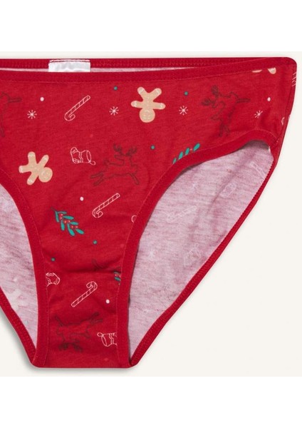 Kız Çocuk Yılbaşı Temalı Penye Slip Külot G4005A825WN fırsatları